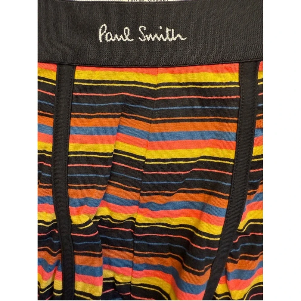 Paul Smith‎ Mens XL Striped Trunk Boxer Briefs Multi-color Organic Cotton New